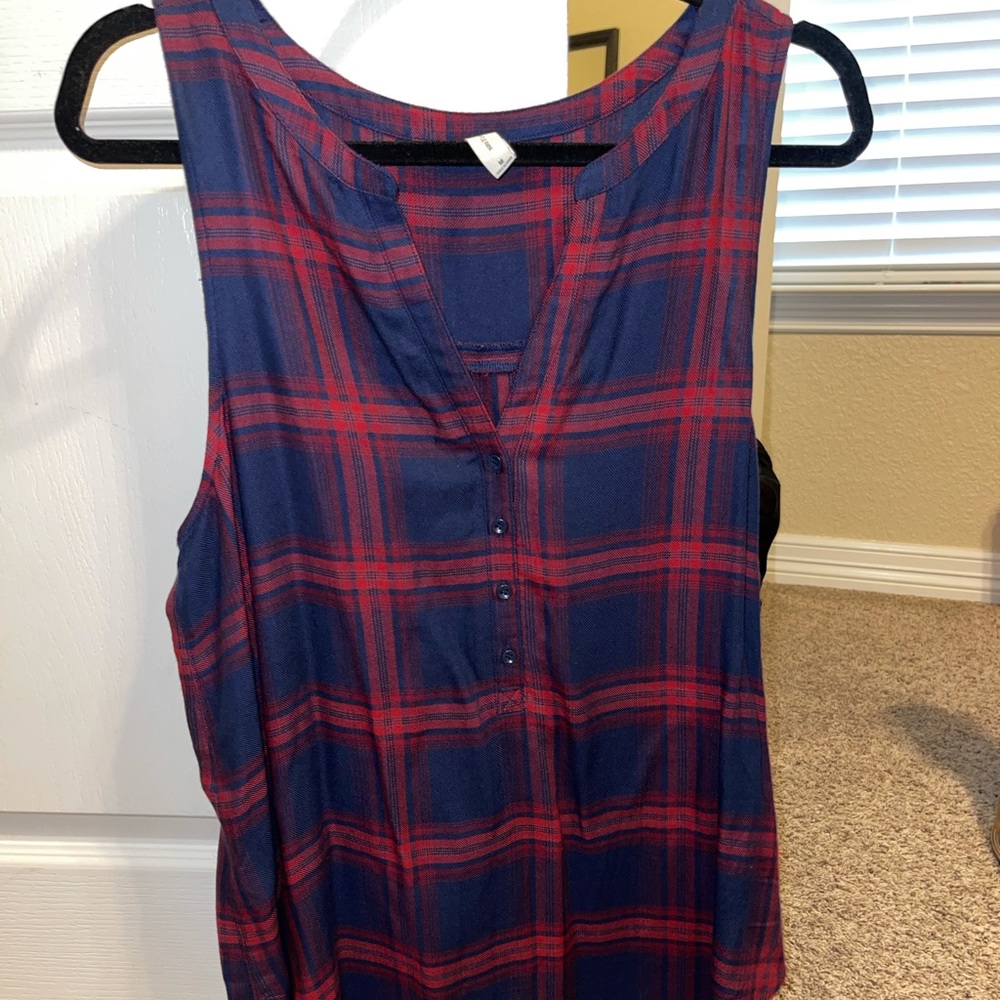 Flannel Tank Top